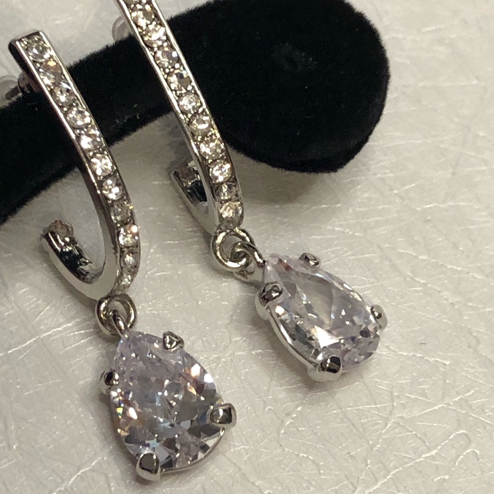 Dazzling Statement Drop Earrings. Huge Sparkle - image 4